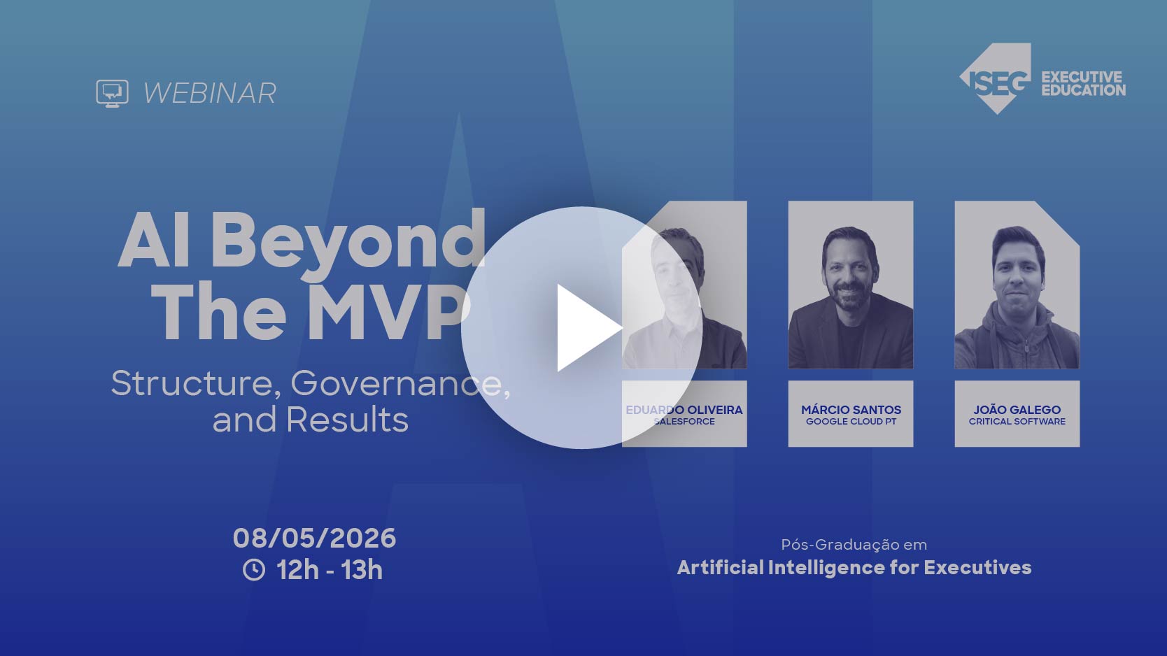AI For Executives Webinar Email Gravacao Dia 1
