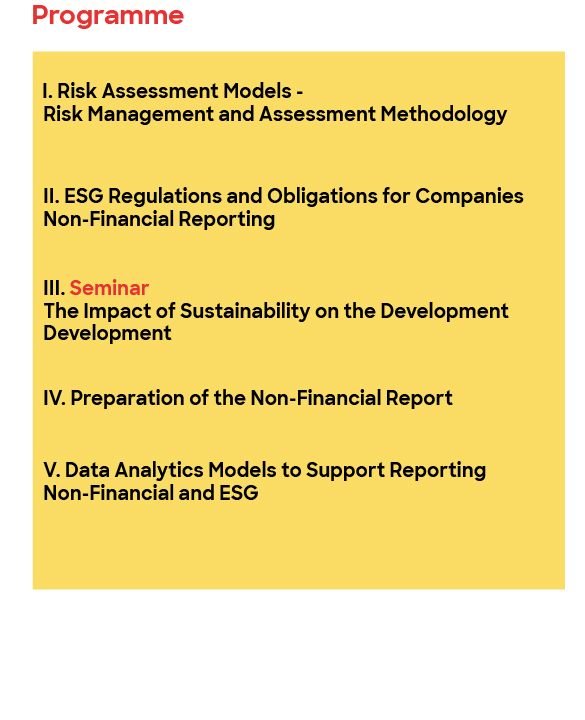 Regulamentação ESG Programme